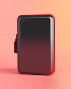 A photograph showing a 7.4V battery standing upright and illuminated.
